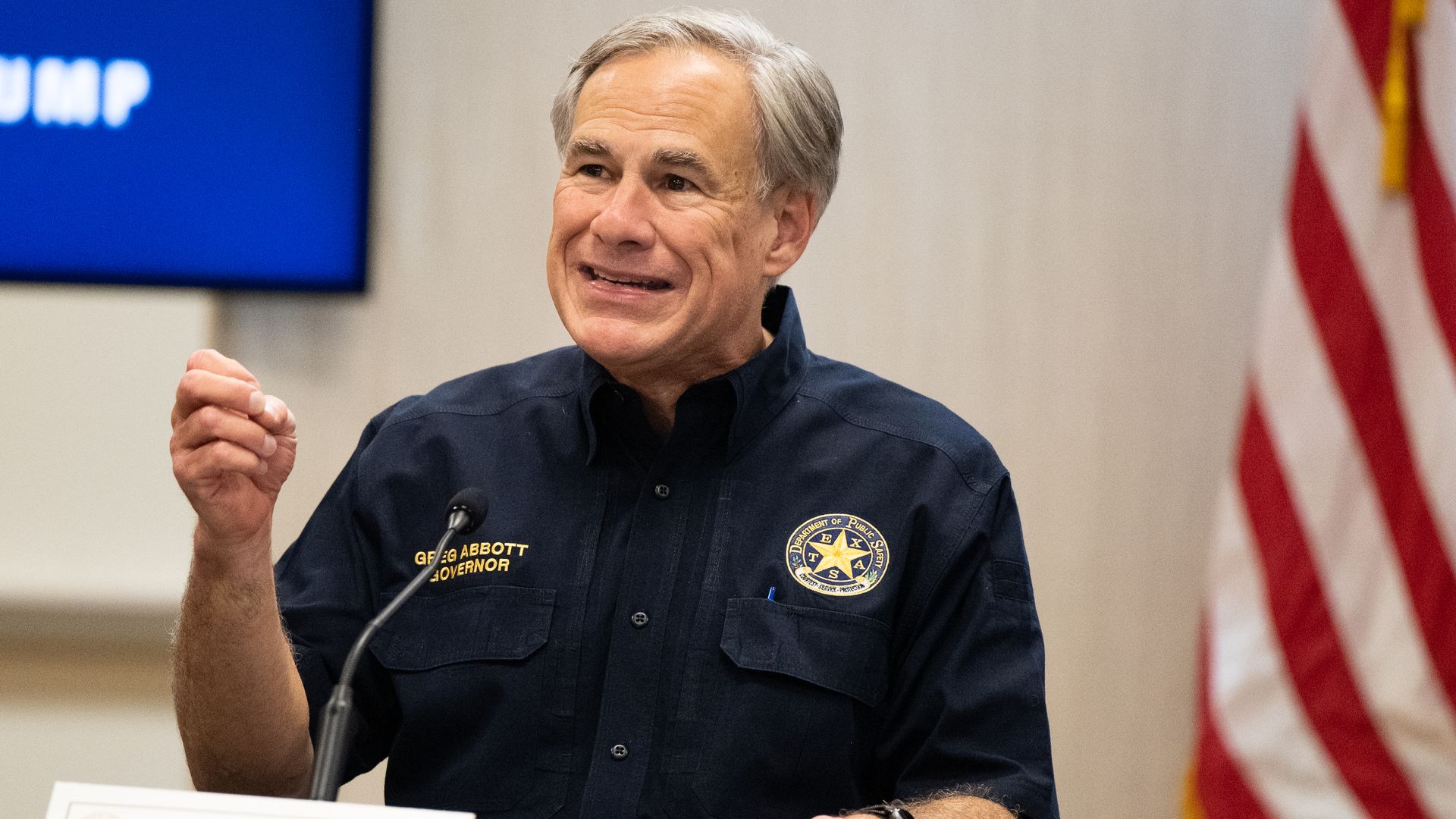 Texas Gov. Greg Abbott speaks during a border security briefing on June 30, 2021 in Weslaco, Texas.