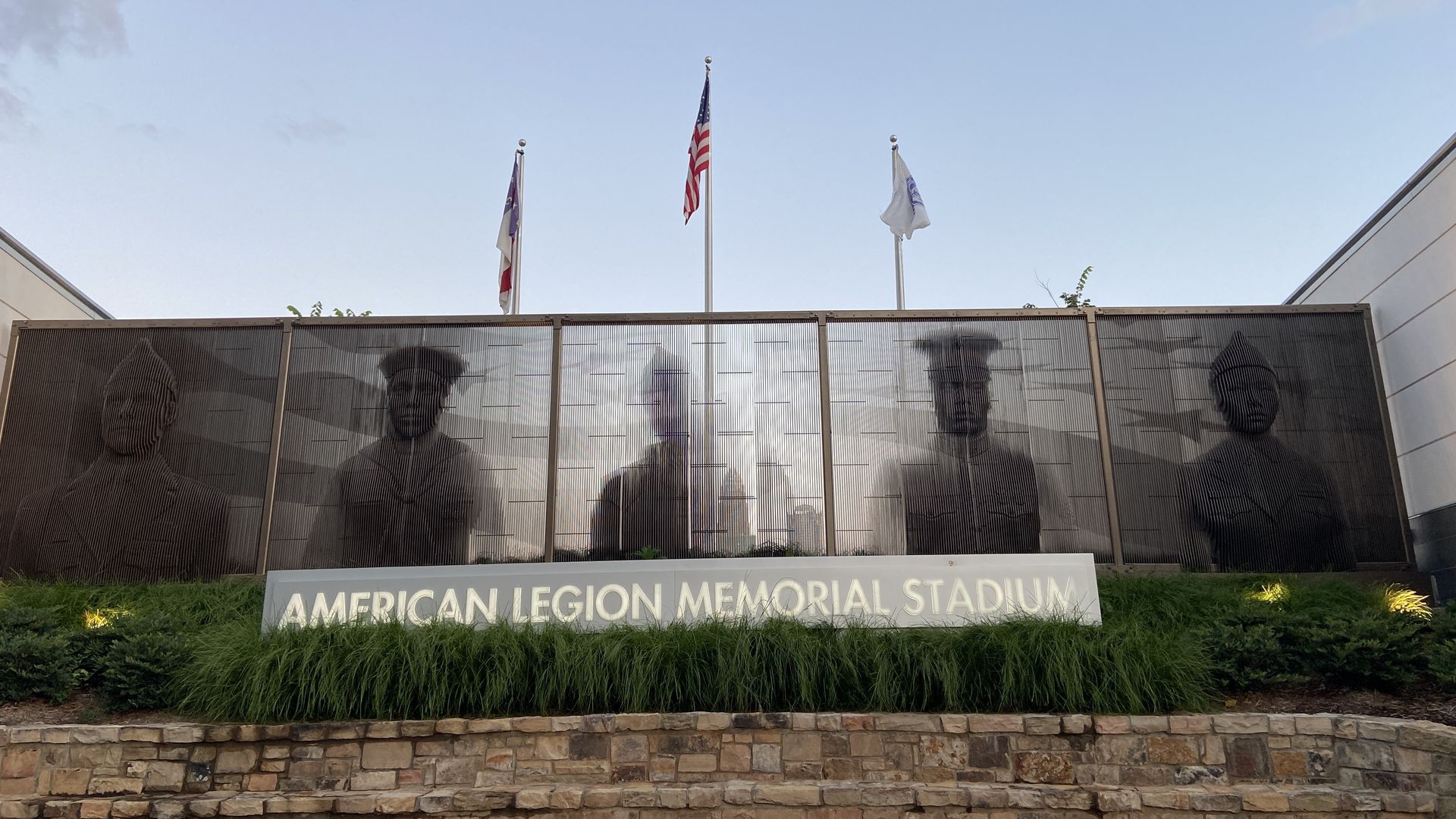 Exterior of American Legion Memorial Stadium.