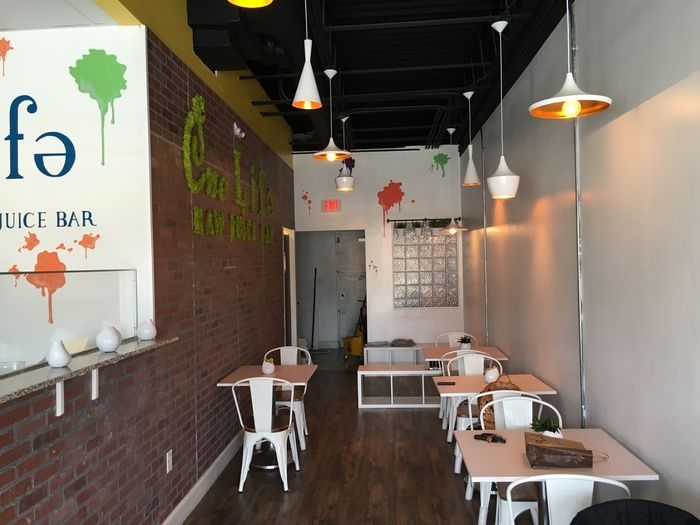 inside one life raw juice bar