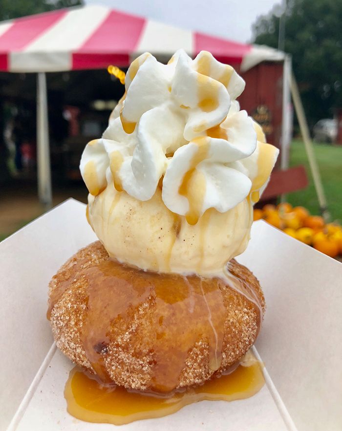 donut-sundae-hall-family-farm-pumpkin