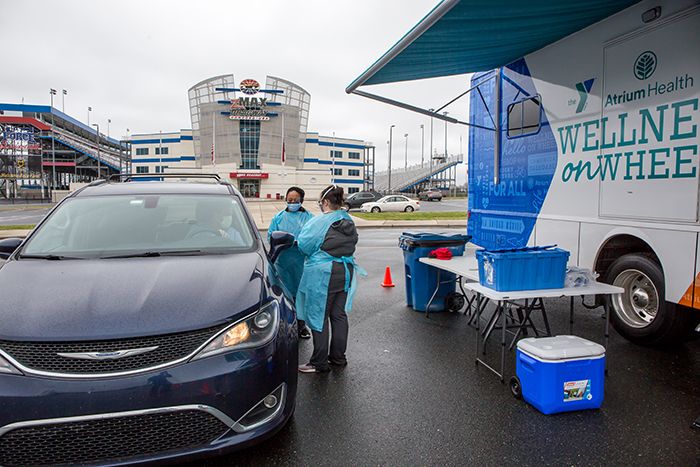 charlotte motor speedway atrium health testing coronavirus