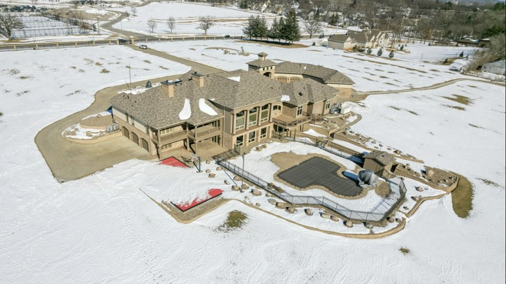 Polk County's largest house aerial view