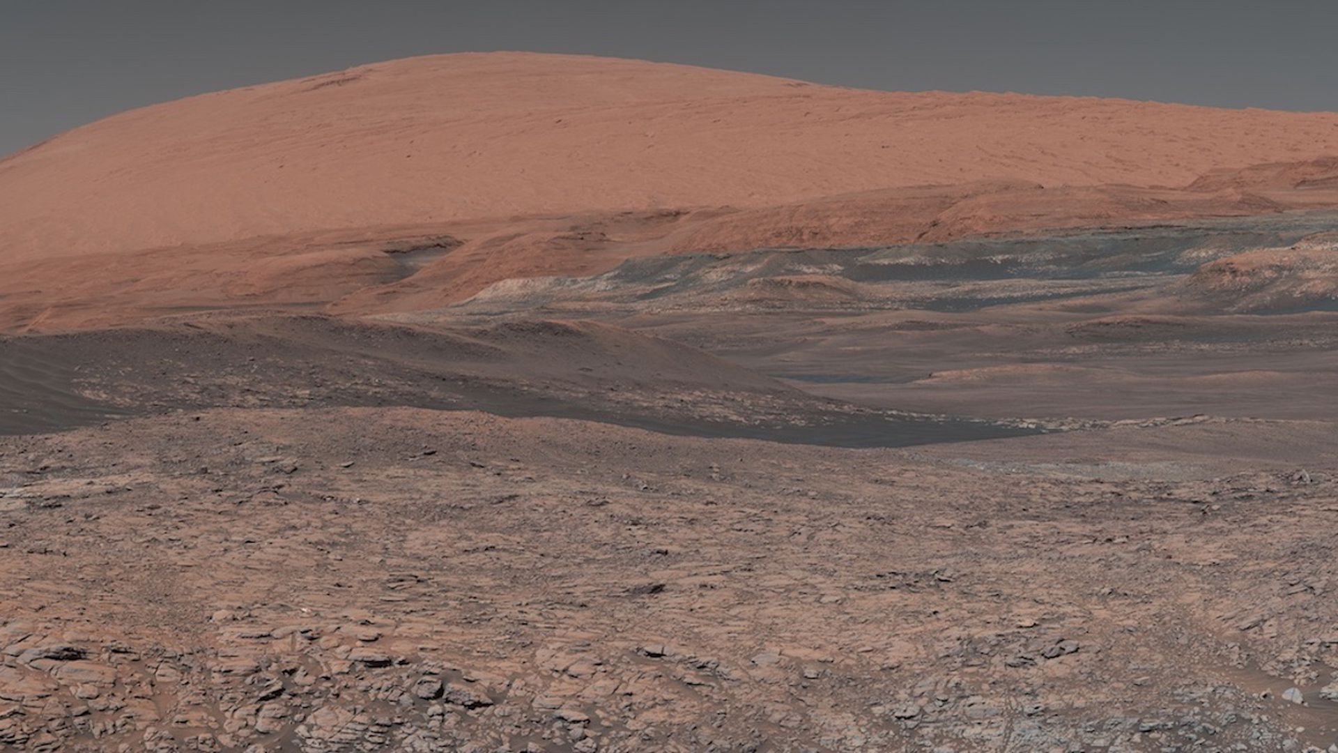 Mars as seen by the Curiosity rover
