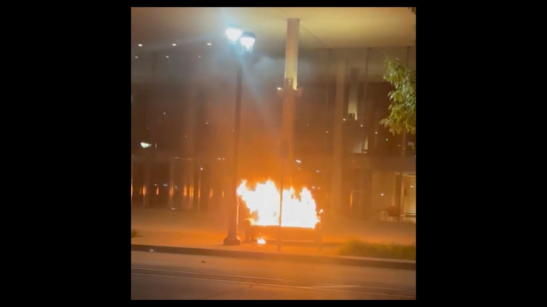 A photo of a fire.