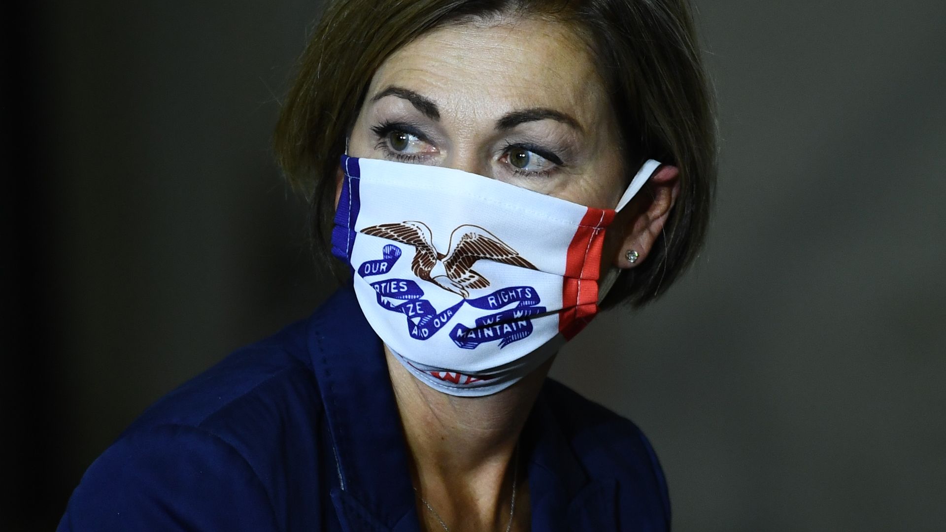 A photo of Gov Kim Reynolds.