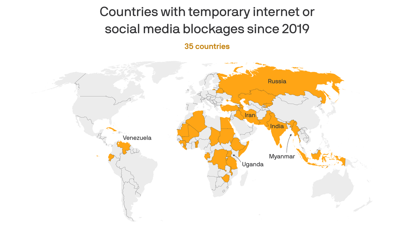 internet skyrocket amid global political