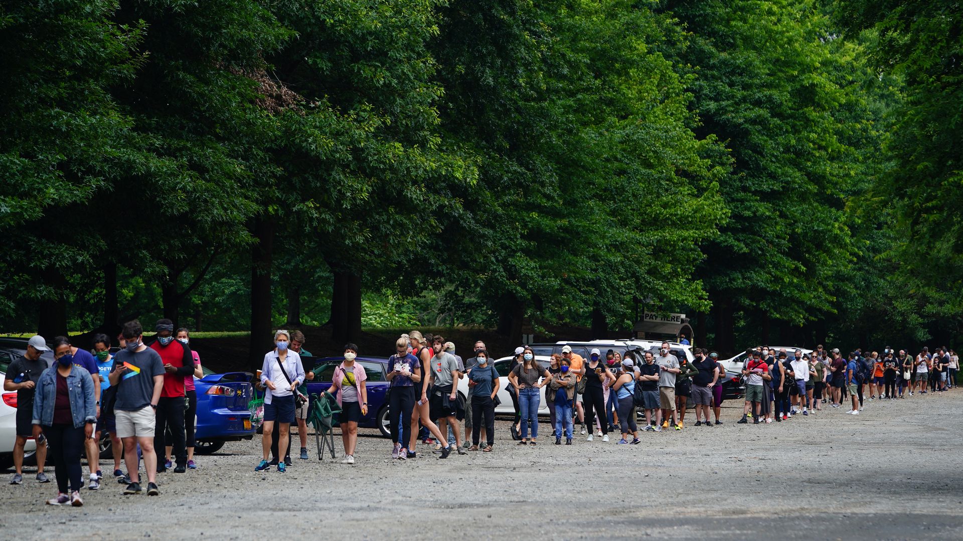 Long lines in Georgia.