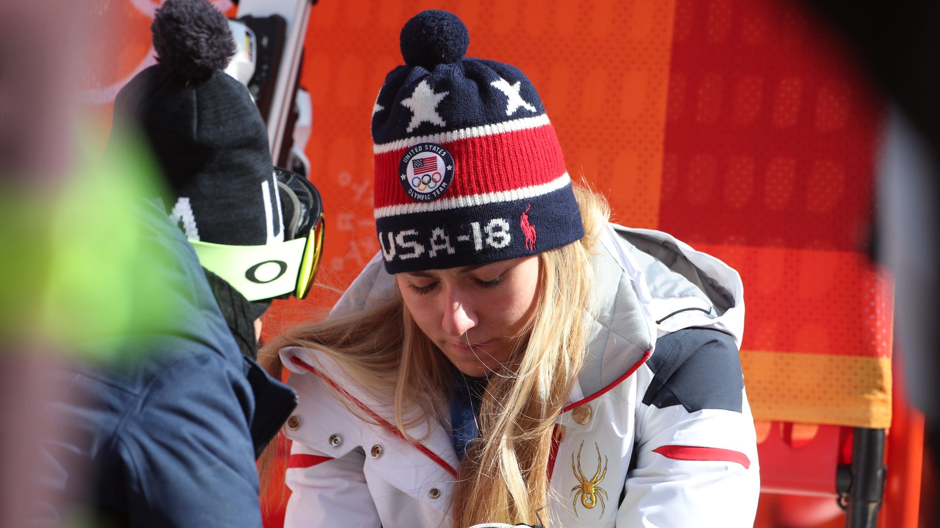USA olympic skier disappointed