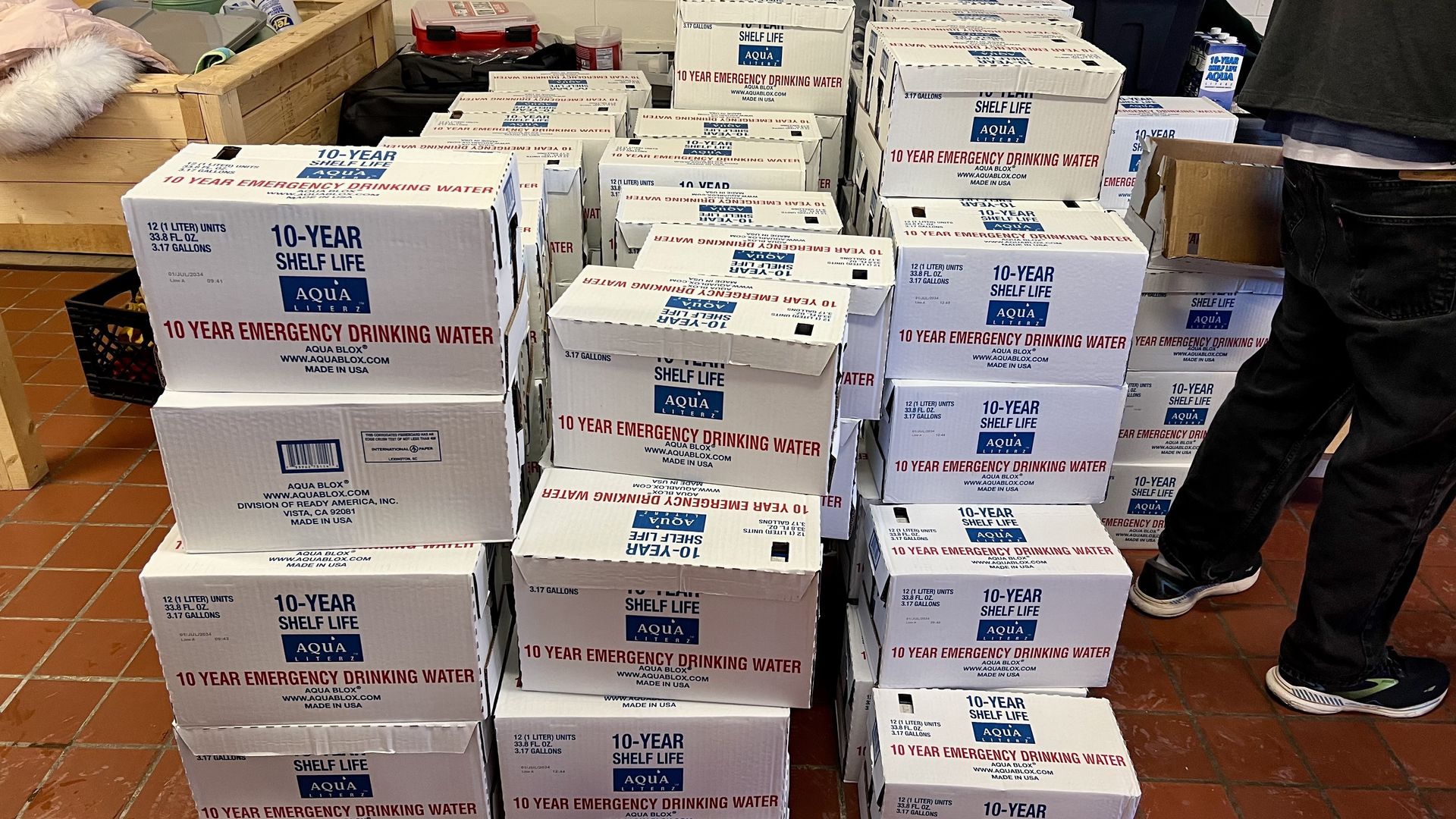 Water being distributed in Richmond 