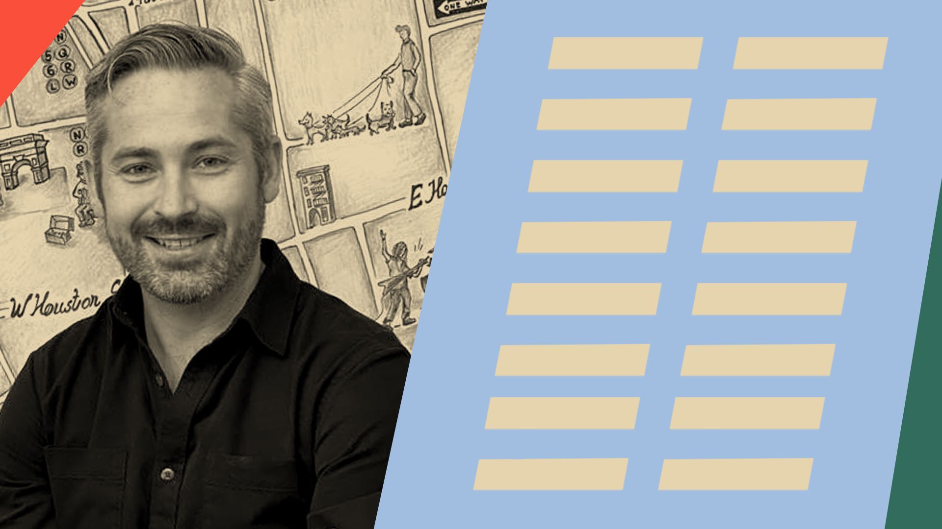 Photo illustration of Rick Zullo with the Equal Ventures logo repeated. 