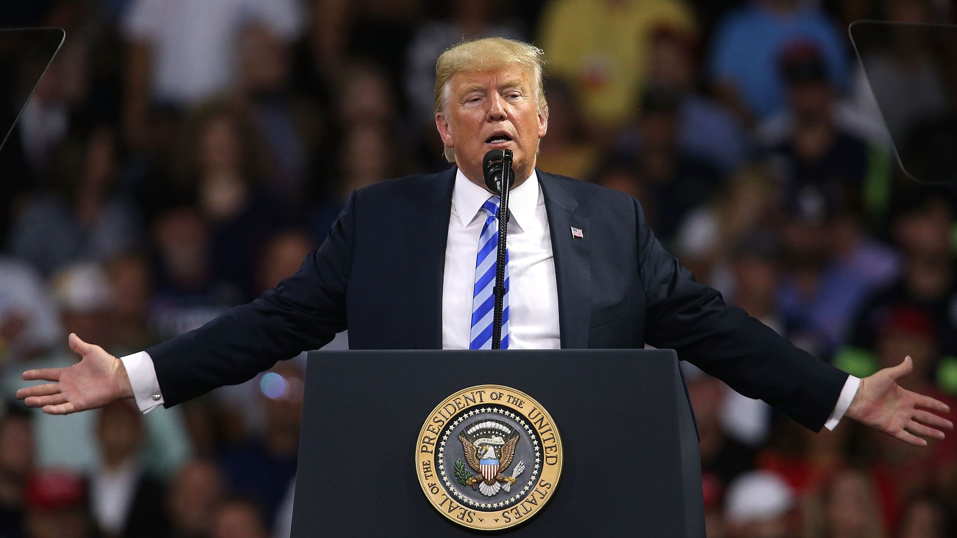 President Trump at a rally