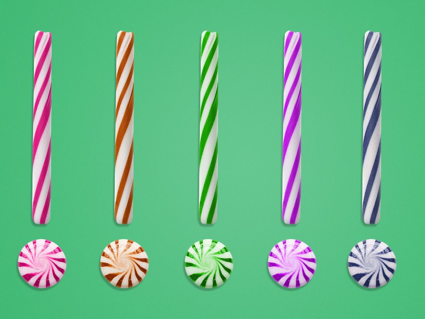 Light Blue & Red Candy Cane Stripes Stirring Straws