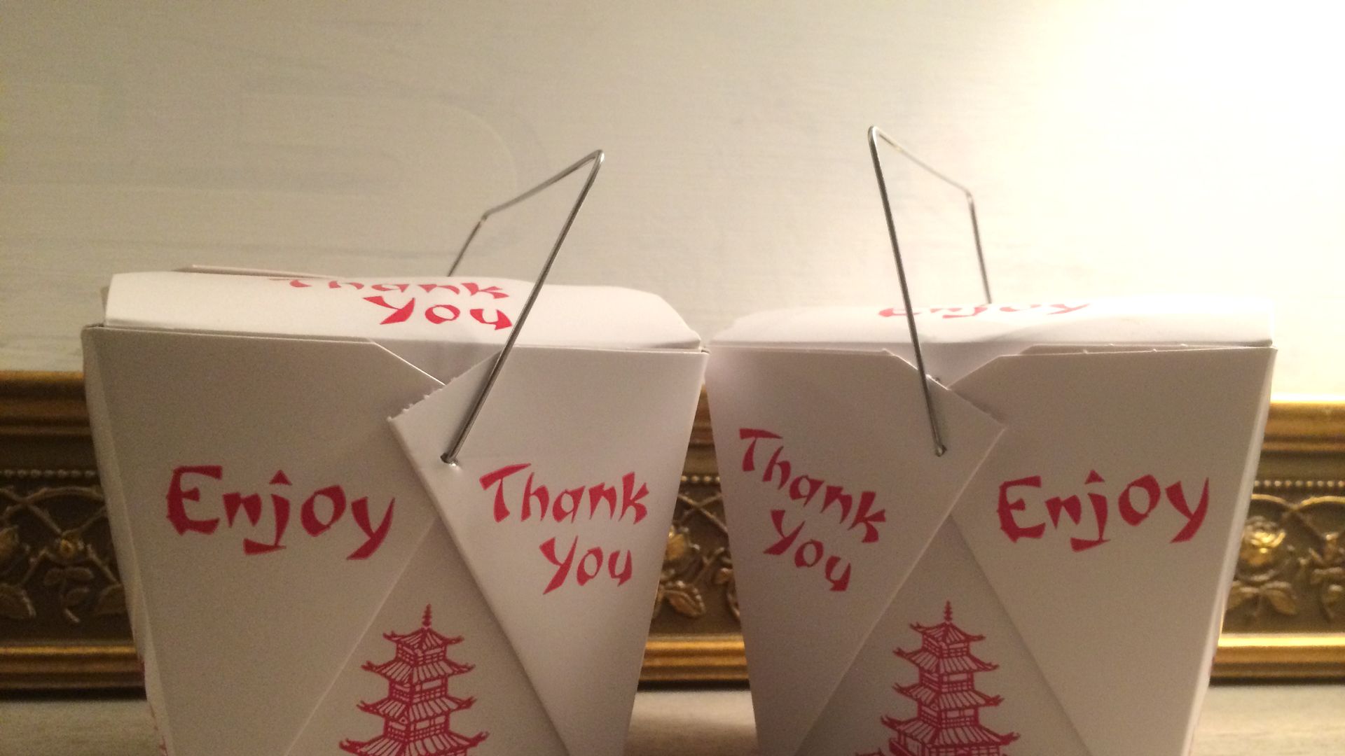 takeout boxes