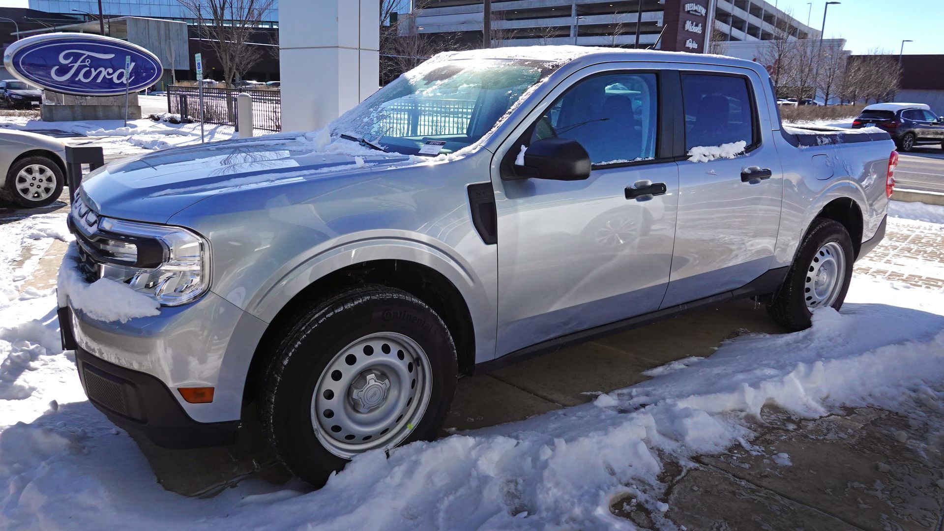 A Ford Maverick at a dealership. Photo: Scott Olson/Getty Images