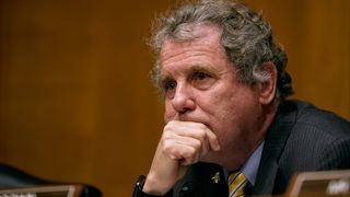 U.S. Senator Sherrod Brown at a committee hearing. 