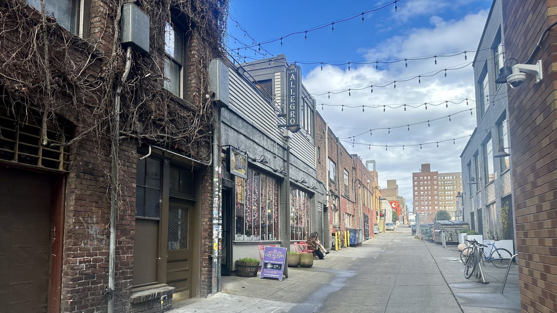 An alley in Seattle's UDub district. 