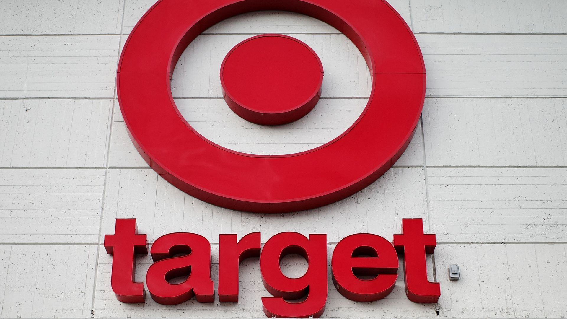 Department store Target's red logo appears on the side of one of its stores.