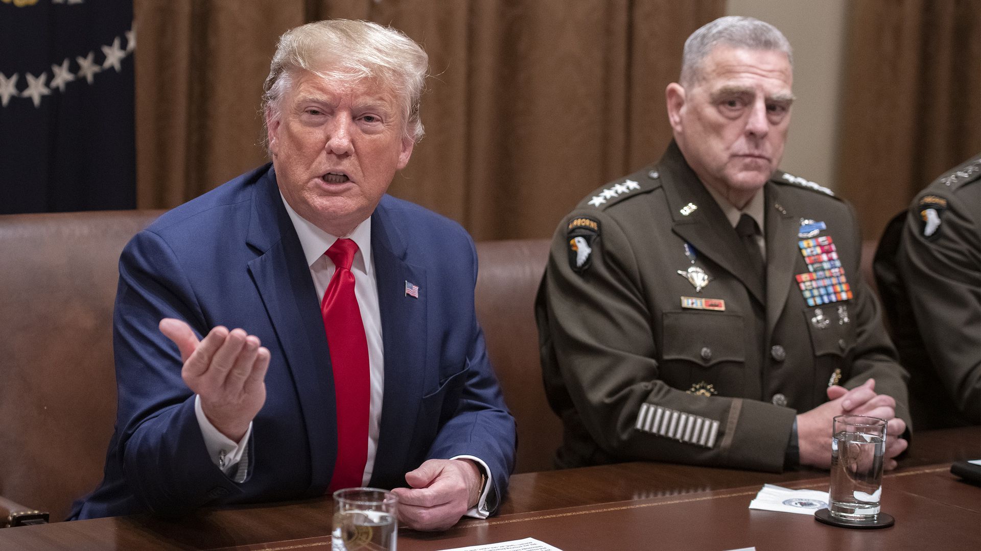 Trump and Mark Milley