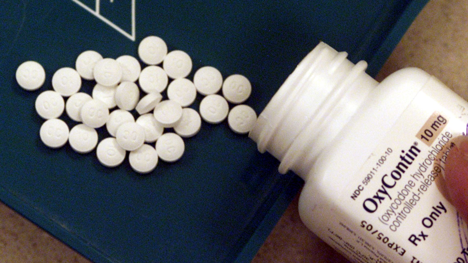 The prescription medicine OxyContin is displayed.