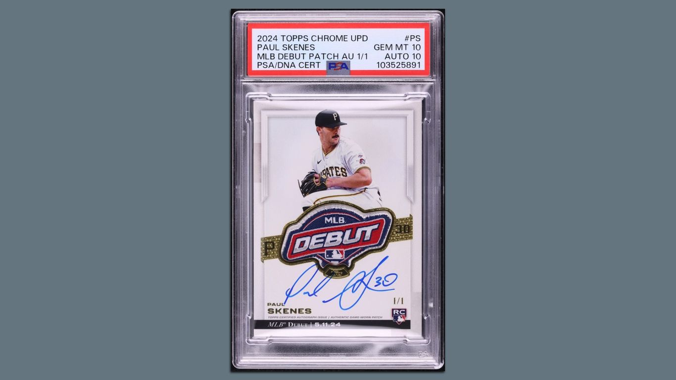 paul skenes graded rookie card 2024 Bowman Paper Prospects PSA 9 MINT #BP125 : Collectibles & Fine Art proof acrylic case for preservation Paul Skenes rookie card sells