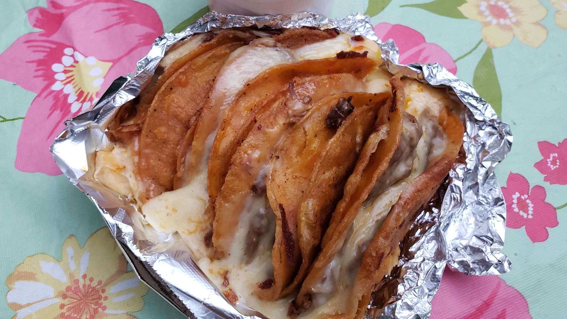 Soft and cheesy quesabirria tacos 