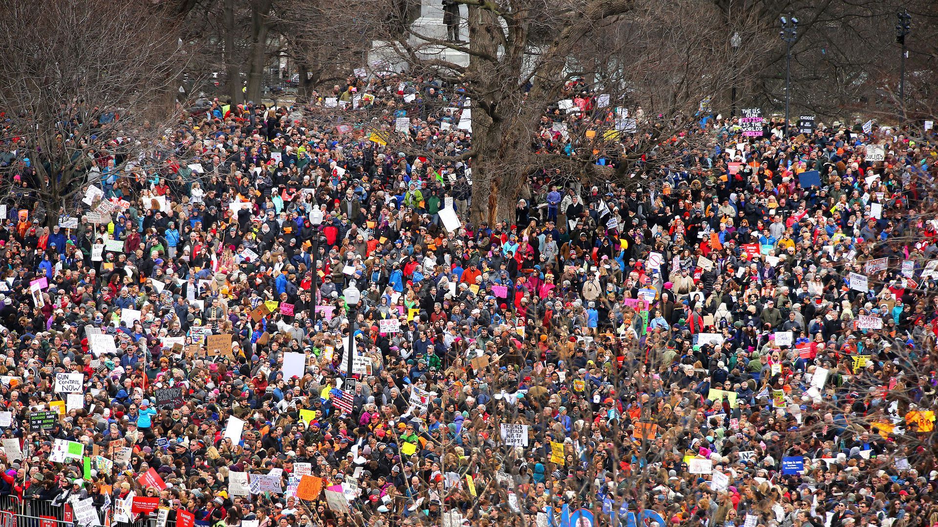 March For Our Lives at Boston Common on March 24 (John Tlumacki / Boston Globe via Getty Images)