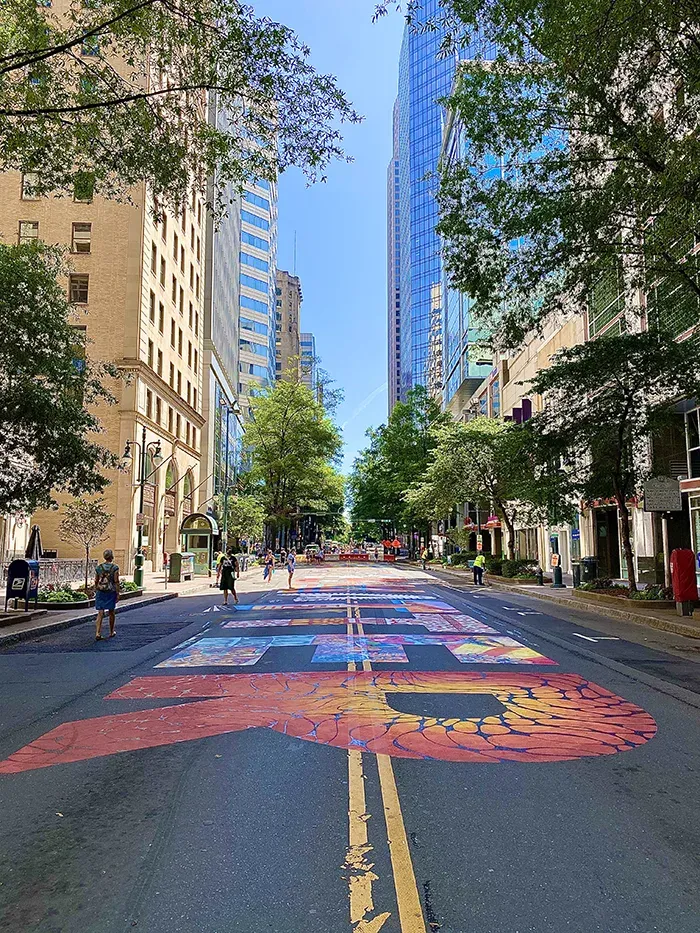 Dari Calamari Black Lives Matter Mural in Uptown 2020