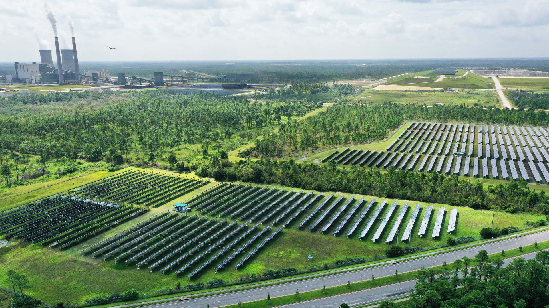 The 6 megawatt Stanton Solar Farm outside of Orlando, Florida.