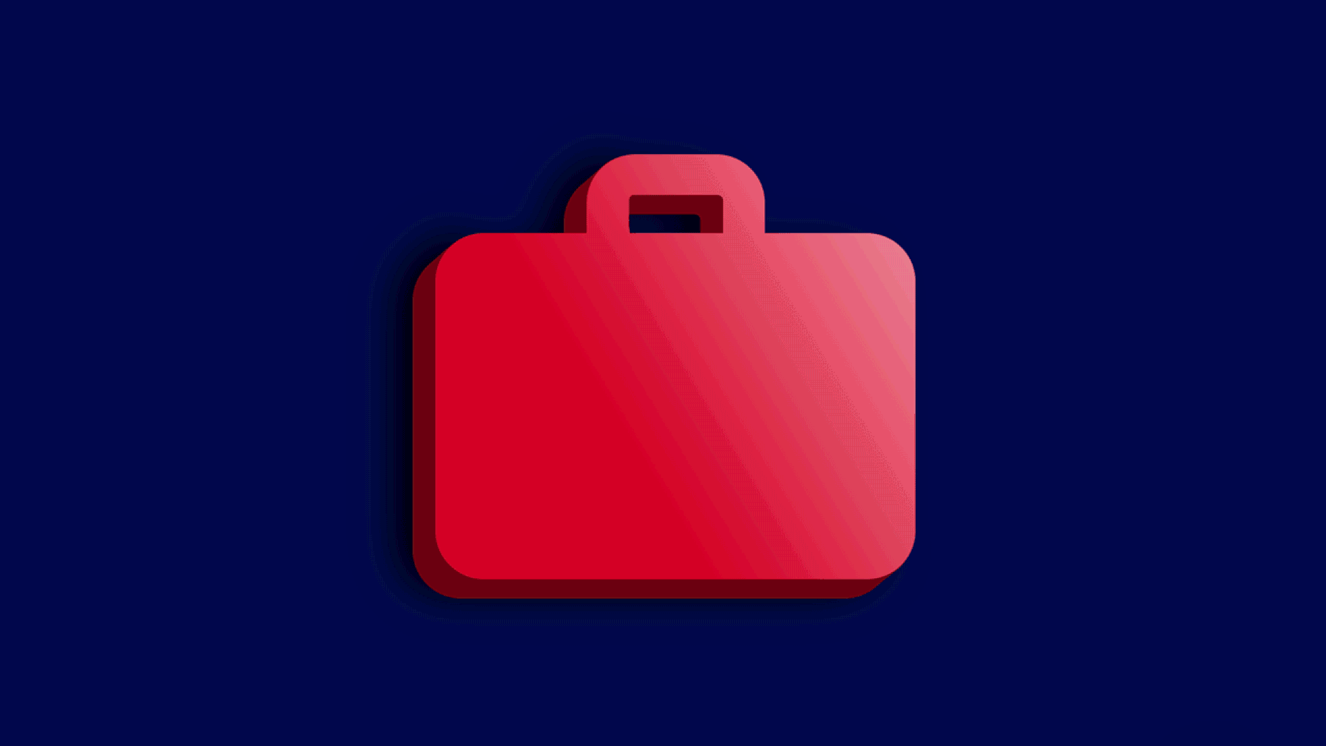 Animated illustration of a gloved hand pressing a briefcase button with a rewind icon