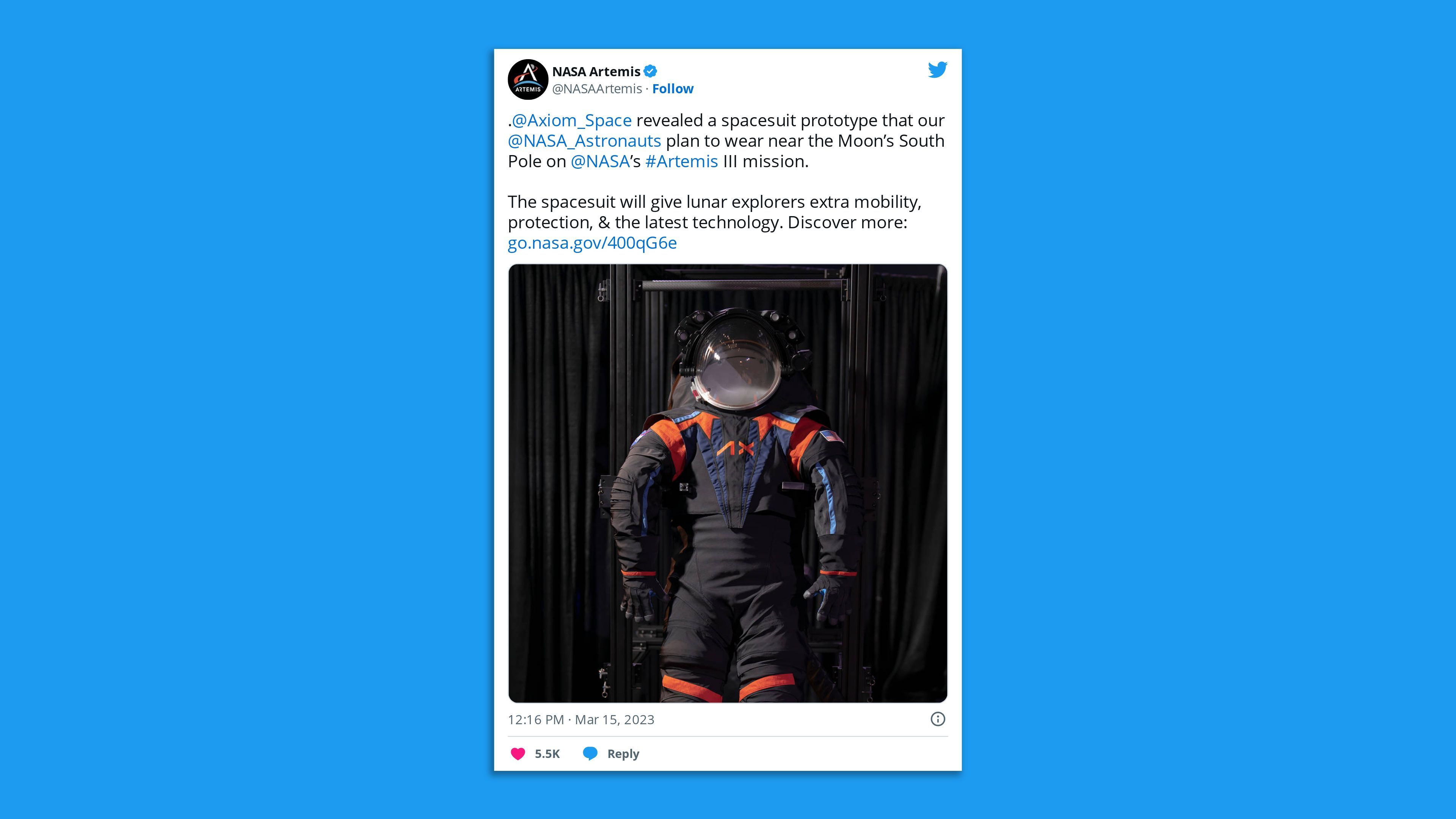 NASA reveals spacesuit for new Moon mission that better fits women