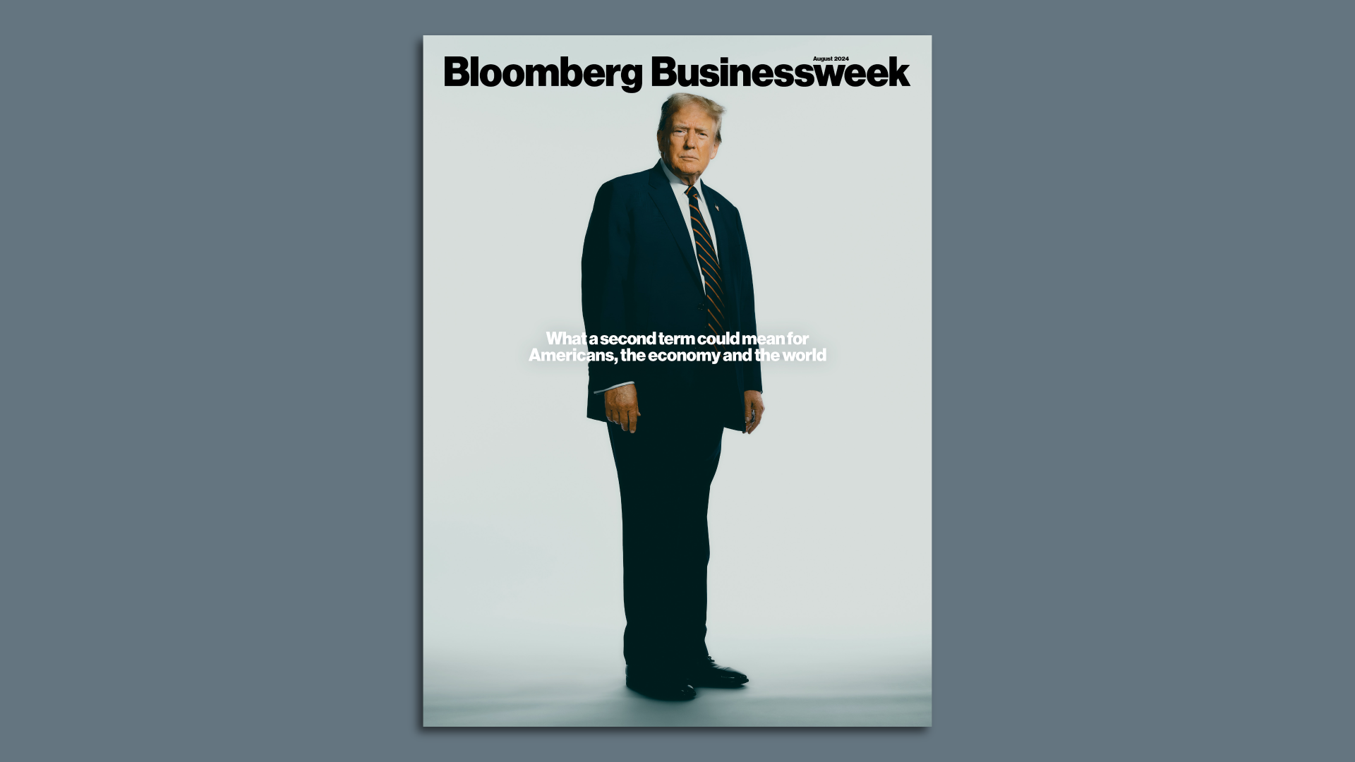 Cover of Bloomberg Businessweek with a picture of Donald Trump