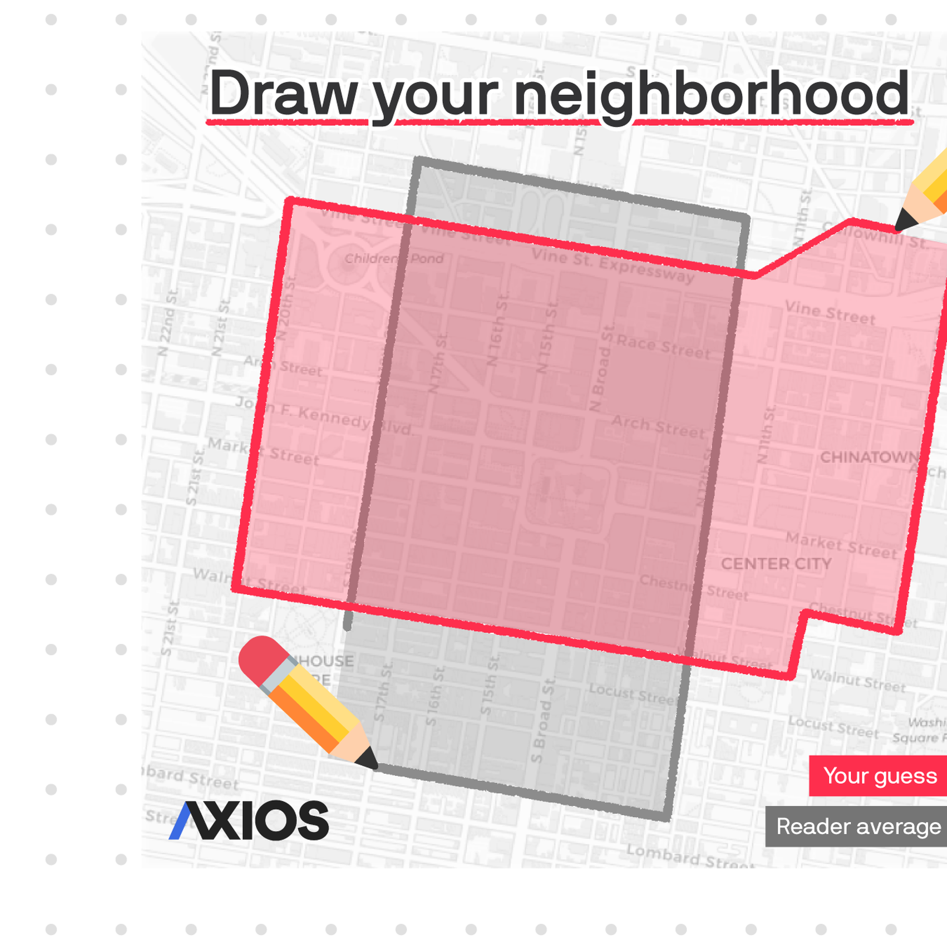 A graphic that says "Draw your neighborhood." 