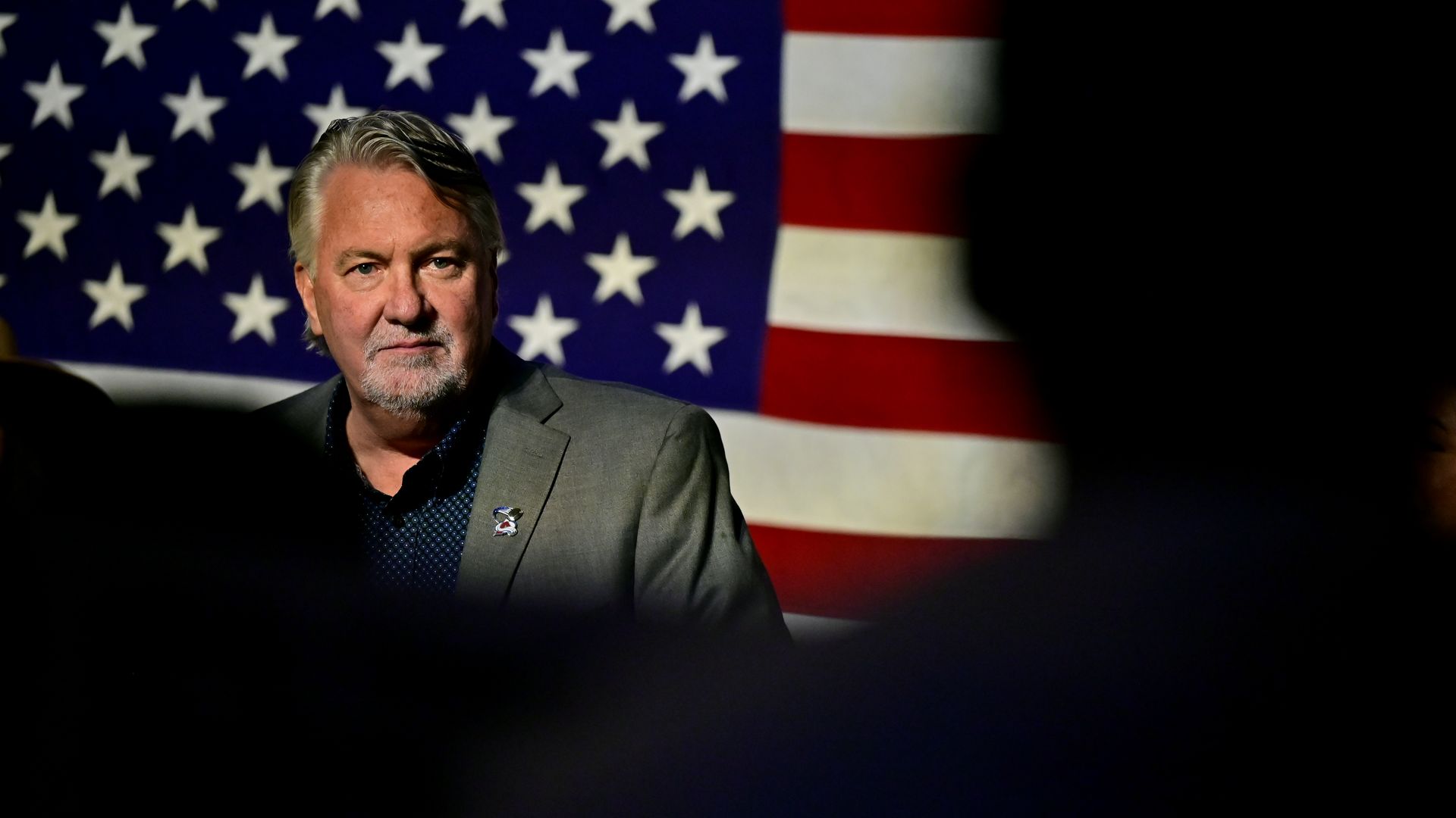 Joe O'Dea, the GOP nominee for Colorado's U.S. Senate race, speaking in Denver in June 2022.