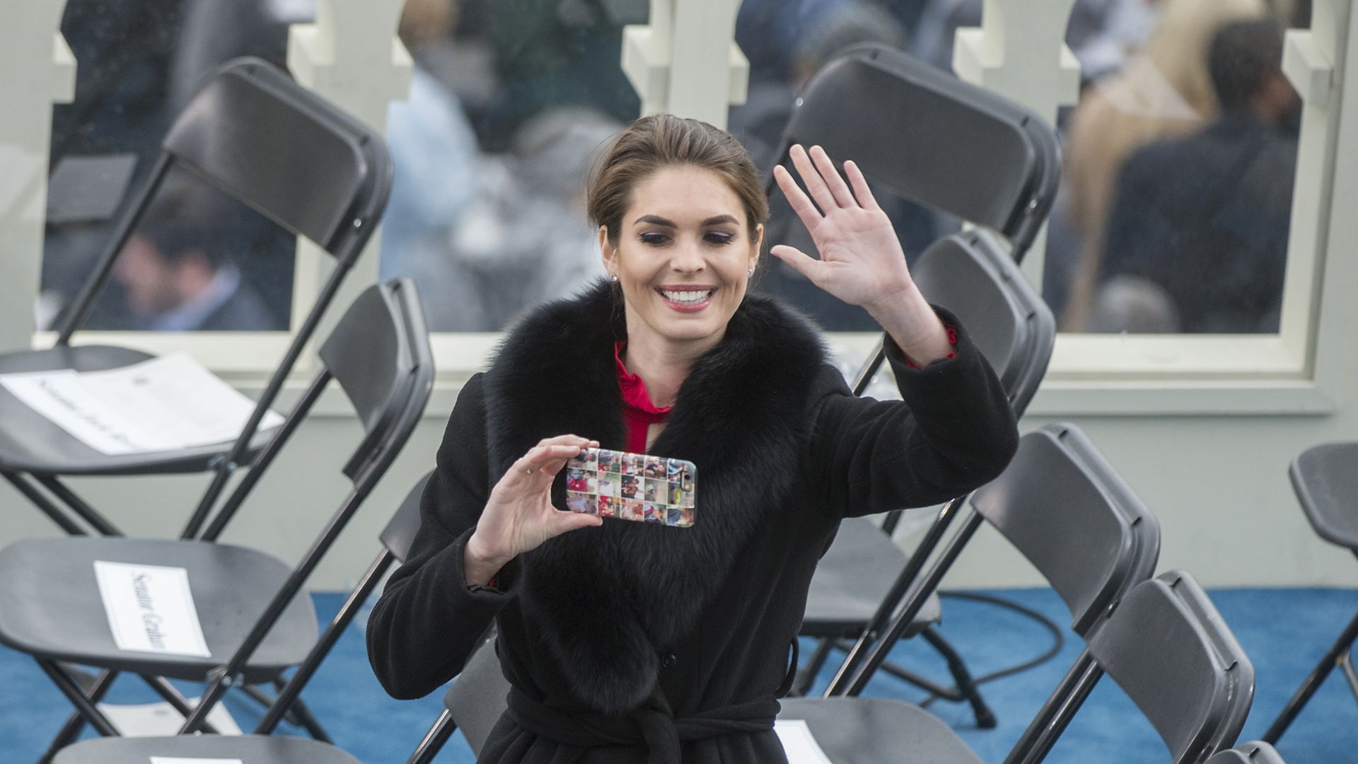 Hope Hicks at the inauguration.