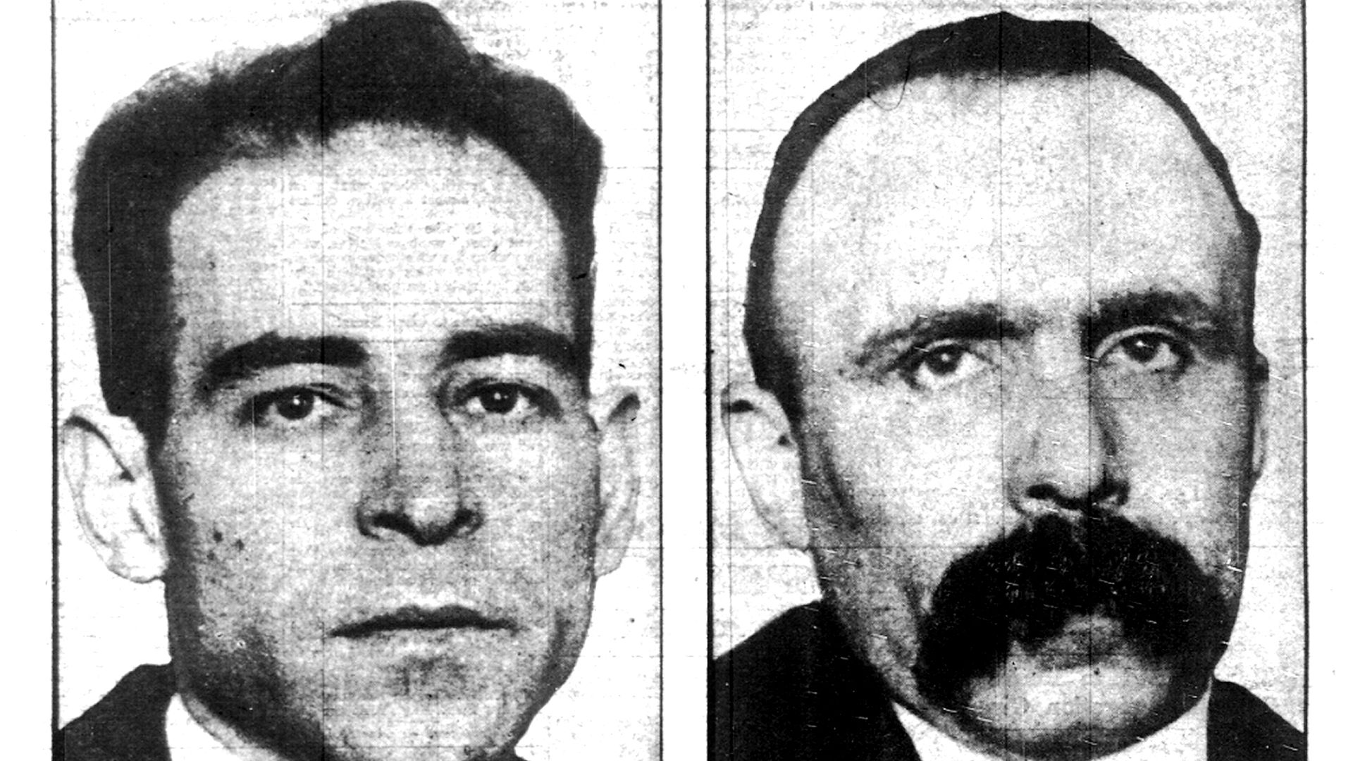The Aug. 23, 1927, front page of the N.Y. Daily News with the headline βDEAD!β above photos of Nicola Sacco and Bartolomeo Vanzetti.