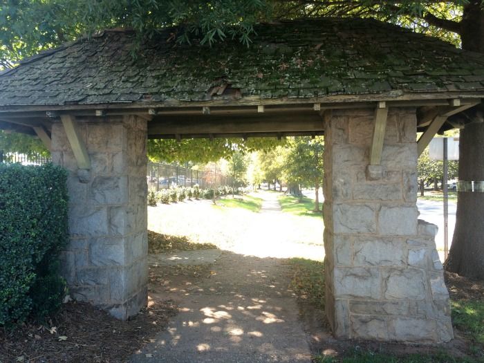 myers park waiting station huts