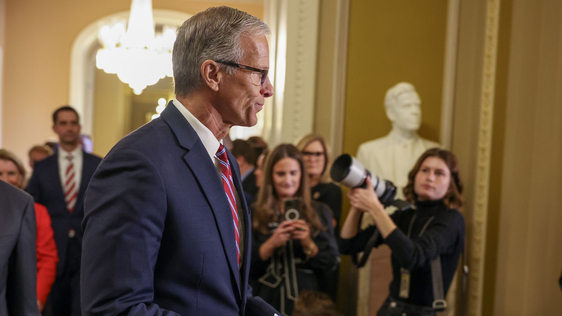 Photo of incoming Senate Majority Leader John Thune in the U.S. Capitol