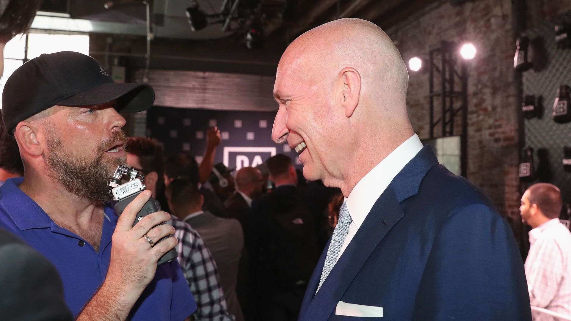 John Skipper is interviewed at the U.S. launch of DAZN.