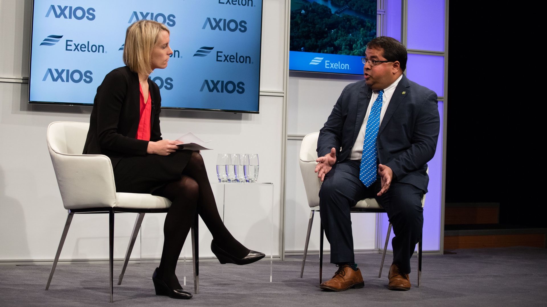 Axios' Amy Harder and FERC Commissioner Neil Chatterjee