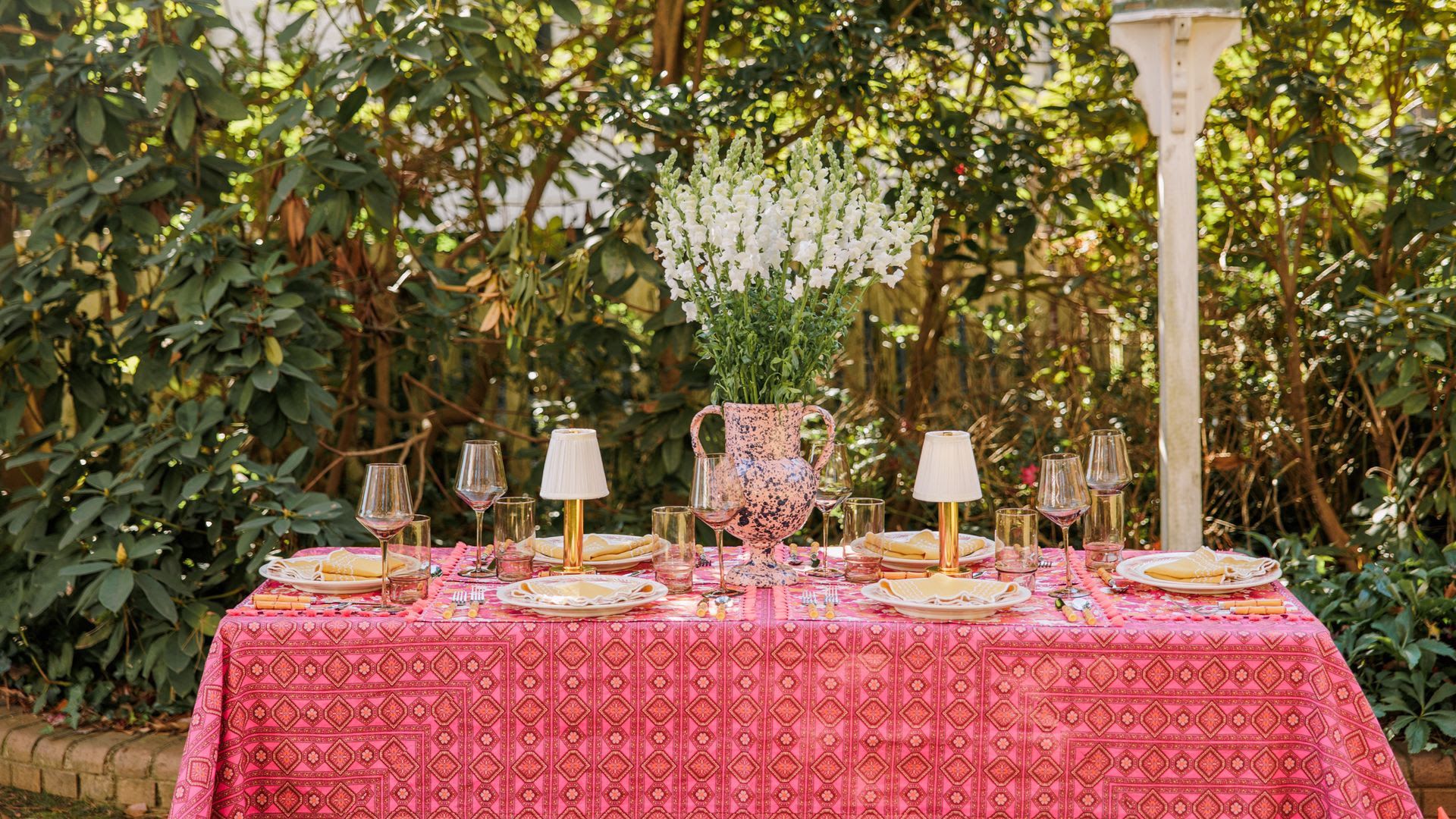 Fancy tablescape indicative of Millennial and Gen Z dinner parties. 