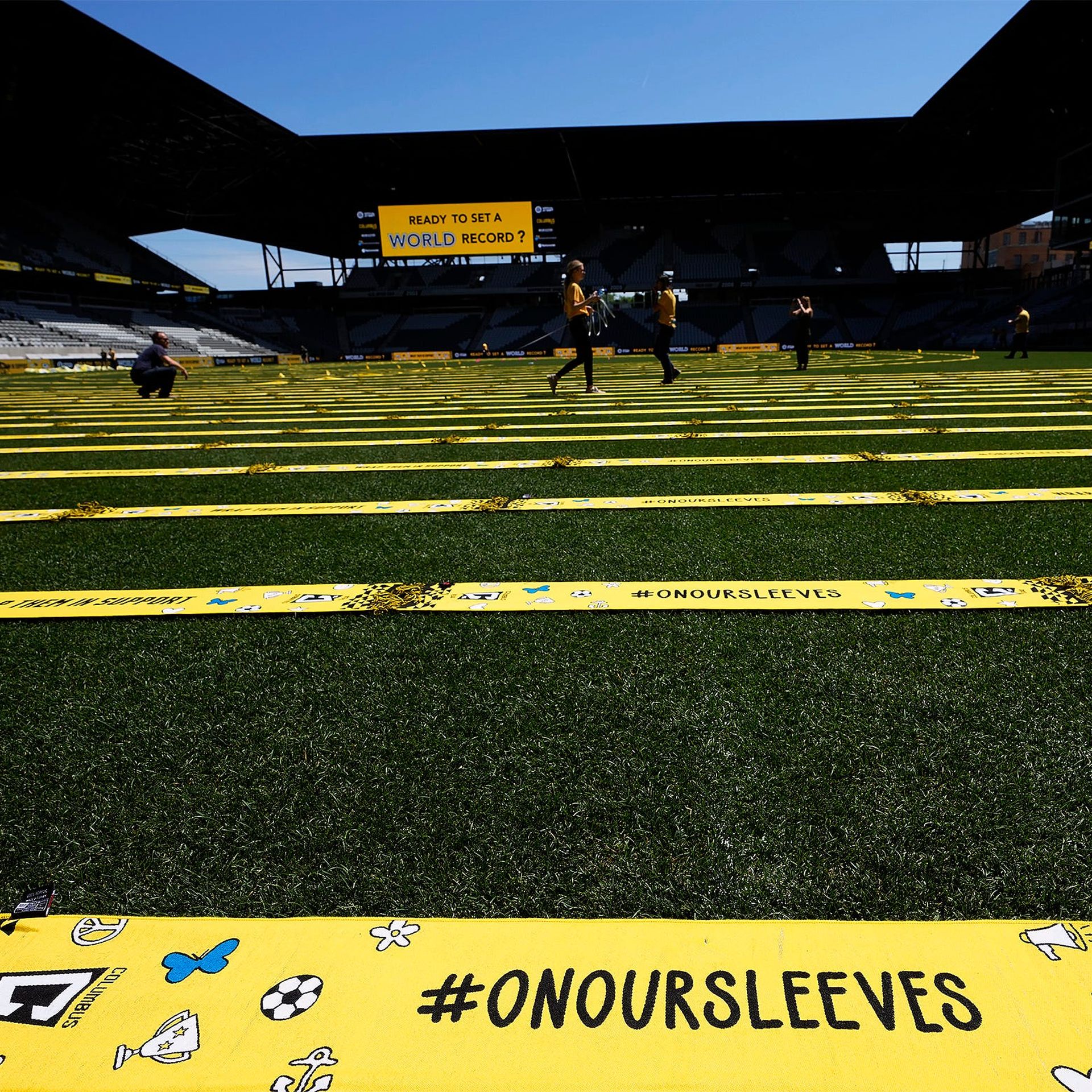 Childhood Mental Health: Columbus Crew attempts to break scarf world record