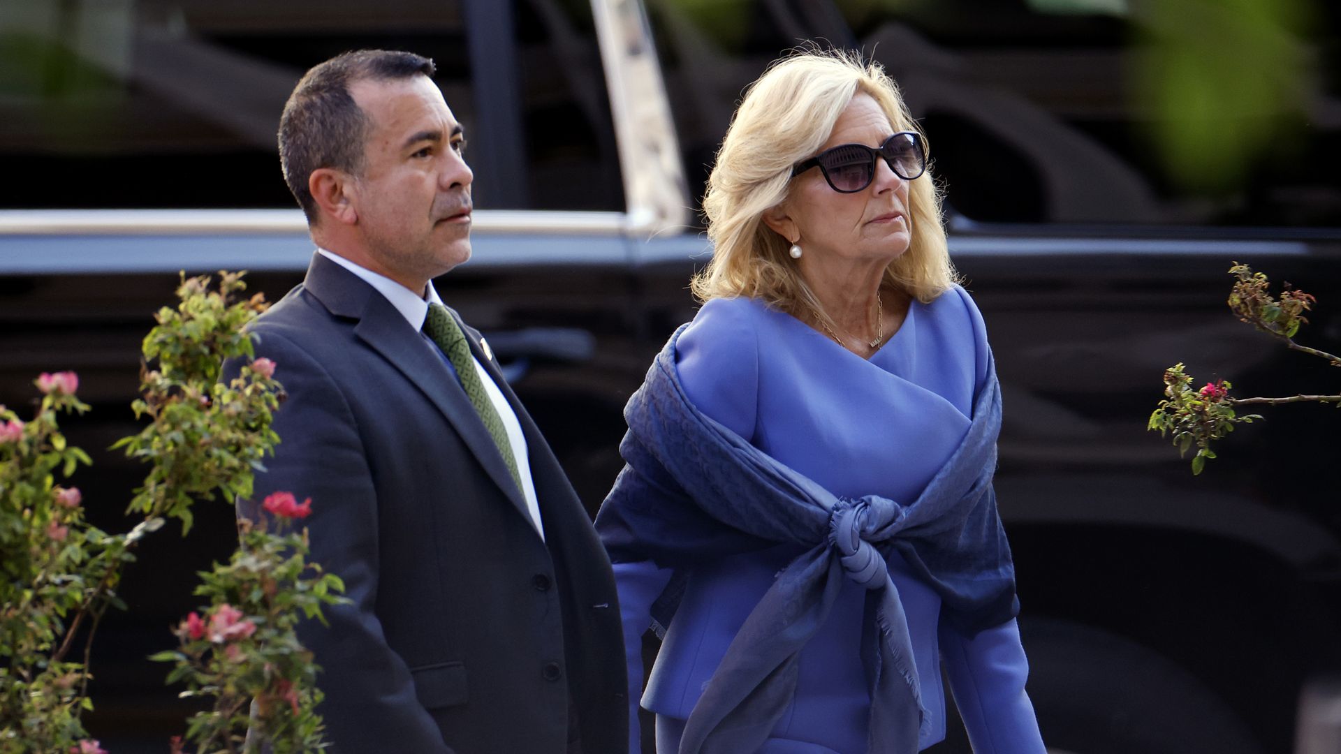 Anthony Bernal with then-First Lady Jill Biden