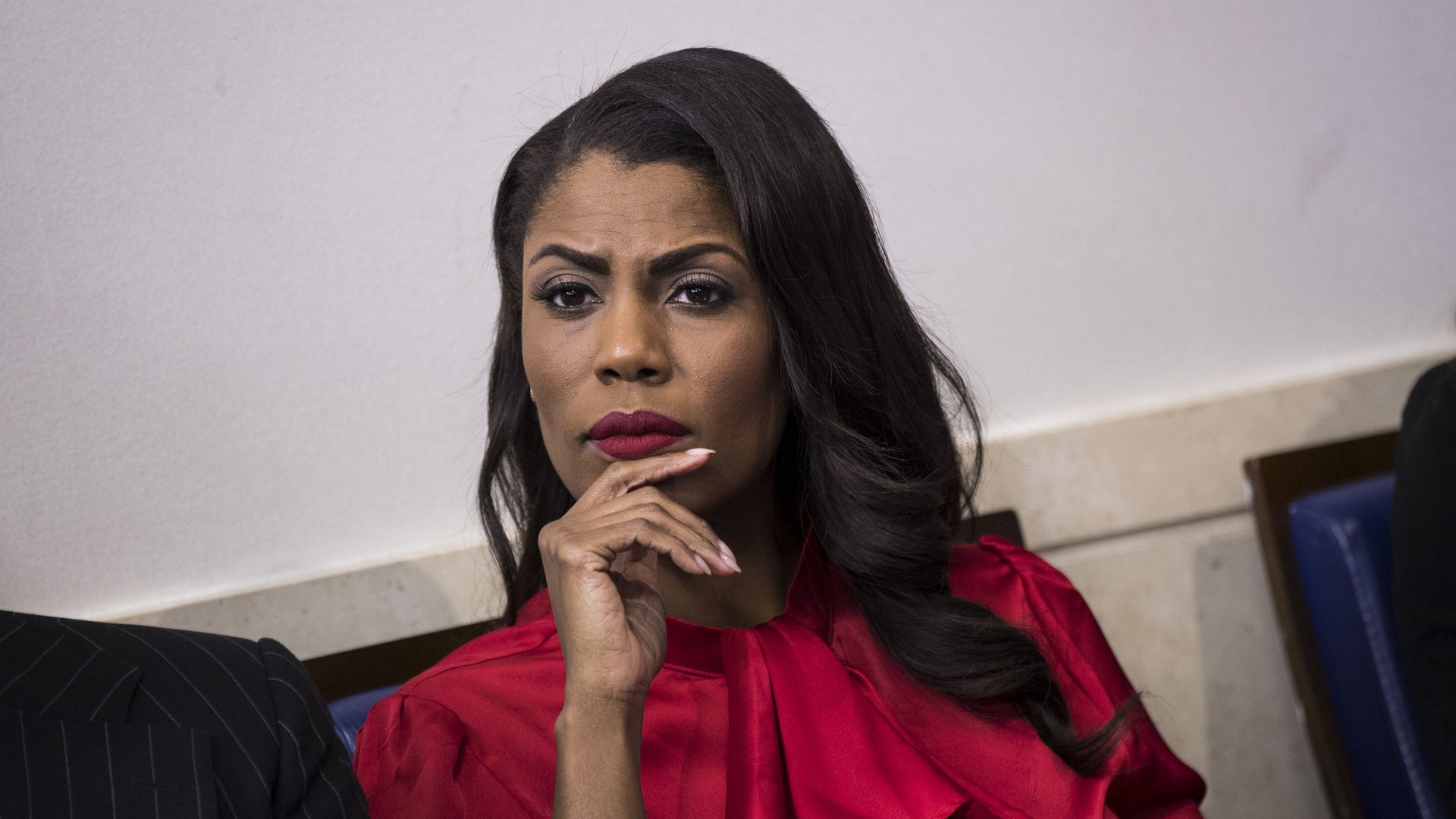 Omarosa listens to WH daily press briefing