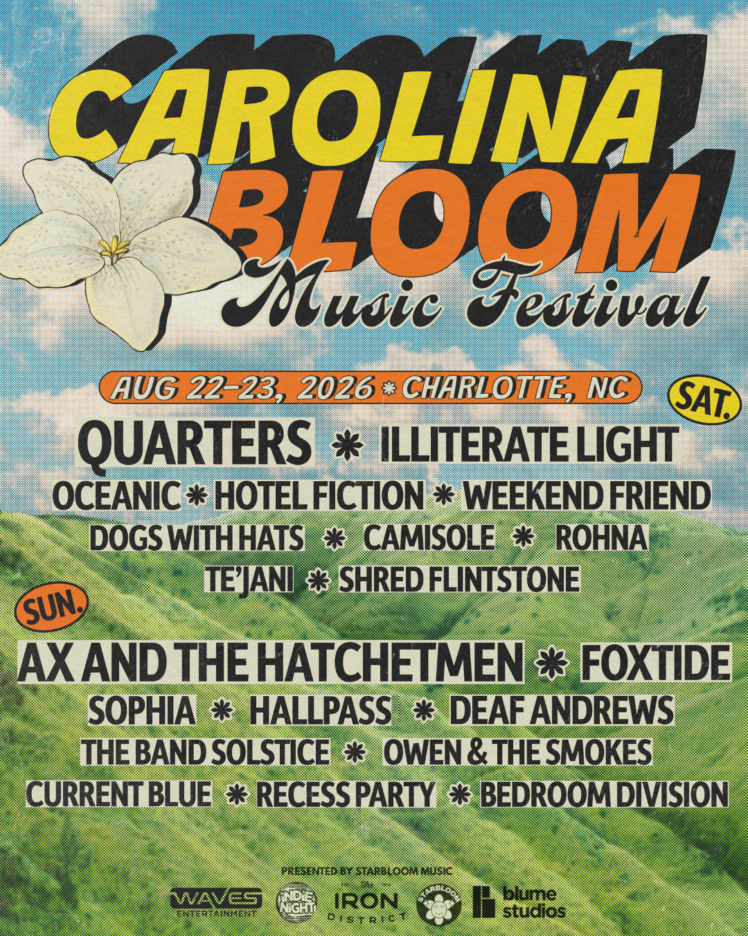 Carolina Bloom Festival artist lineup