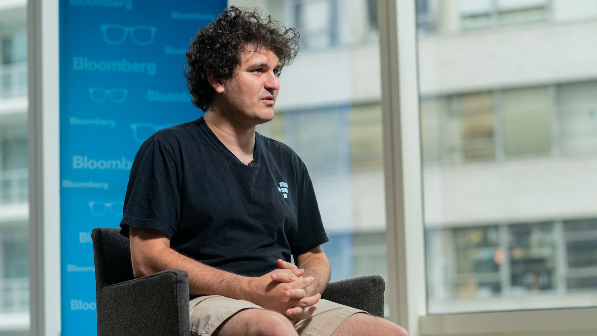 Sam Bankman-Fried, founder and chief executive officer of FTX Cryptocurrency Derivatives Exchange, speaks during an interview on an episode of Bloomberg Wealth with David Rubenstein in New York