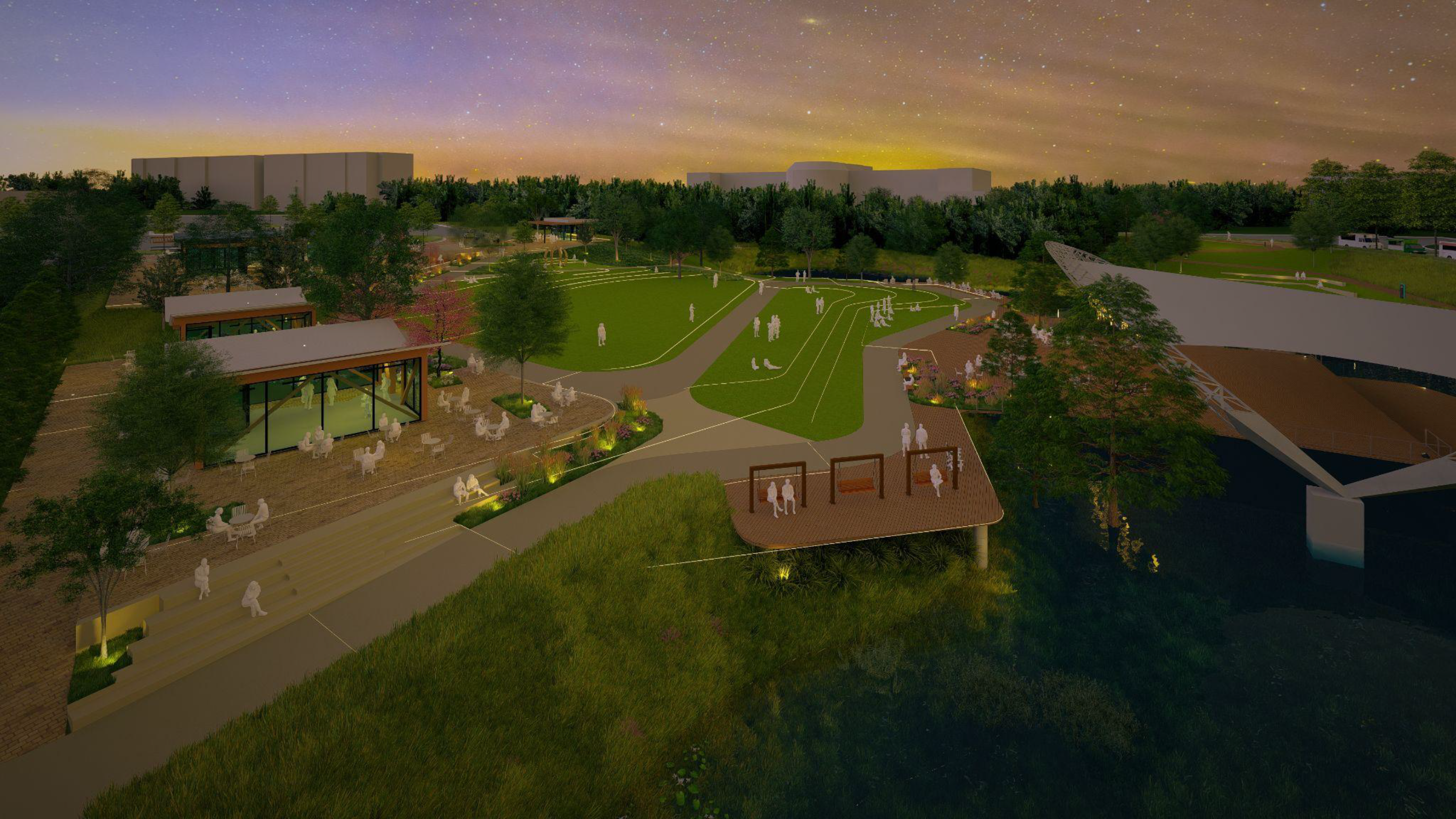 Rendering of an upgraded Symphony Park.