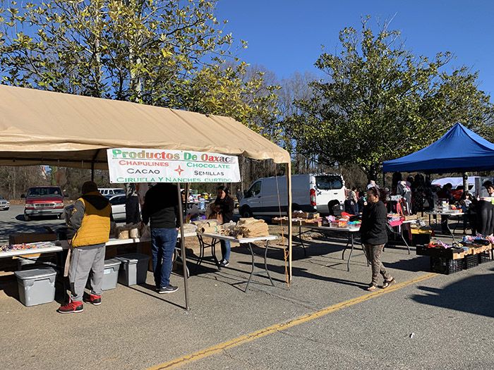 Open-air flea market at Eastland Mall