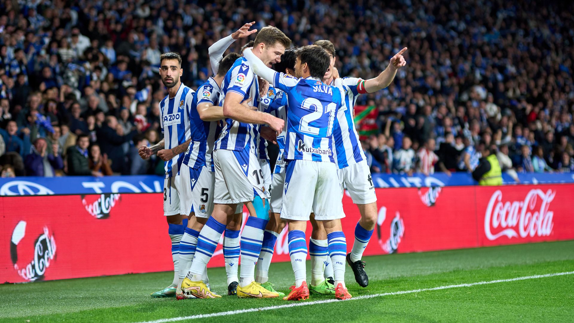 Real Sociedad celebrating