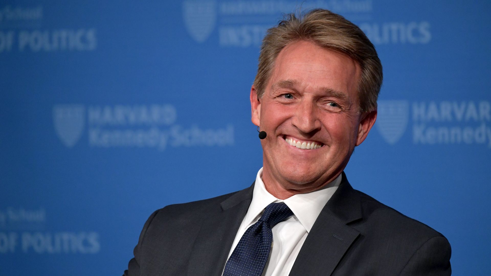 Former Sen. Jeff Flake is seen during a public event.