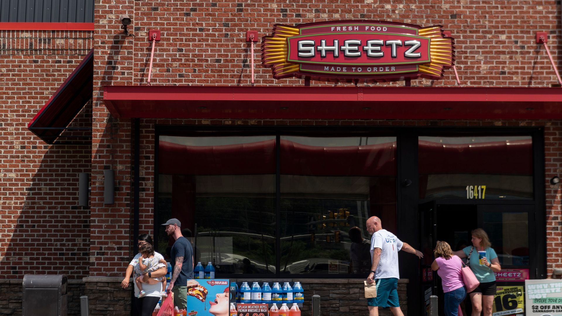 Customers exit the convenience store of a Sheetz gas station in Breezewood, Pennsylvania, US, on Thursday, June 16, 2022. Photographer: Nate Smallwood/Bloomberg via Getty Images